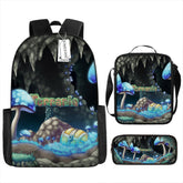 Terraria Schoolbag Backpack Lunch Bag Pencil Case 3pcs Set Gift for Kids Students